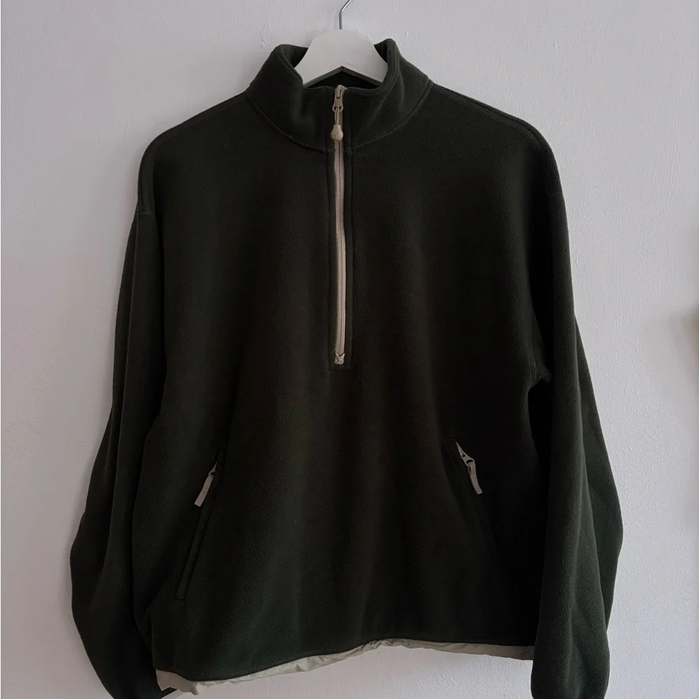 Women’s TNA Olive Green Quarter-zip - Picture 6 of 8